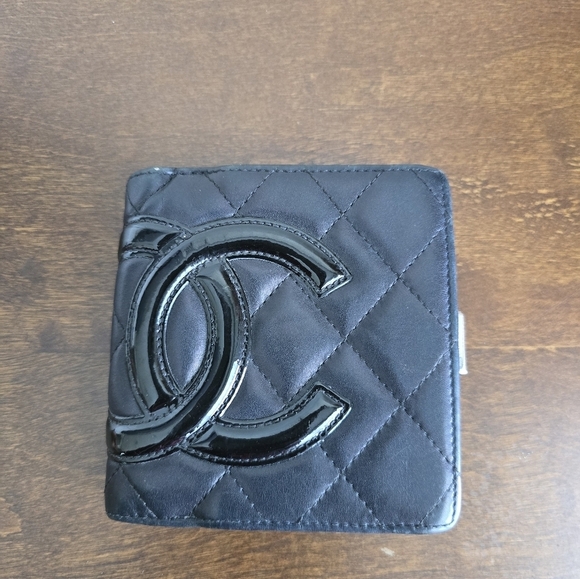 Authentic Chanel Quilted Lambskin Black Pink Wallet Women Coin Pouch Luxury - Picture 5 of 16